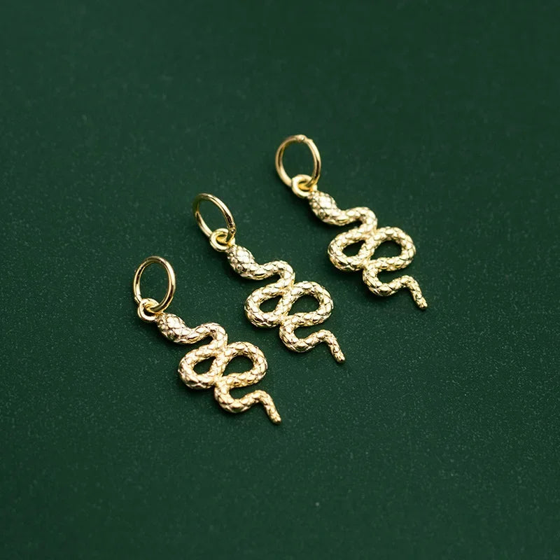 Animal Snake Charm Pendant DIY Accessories Fine Jewelry HY304