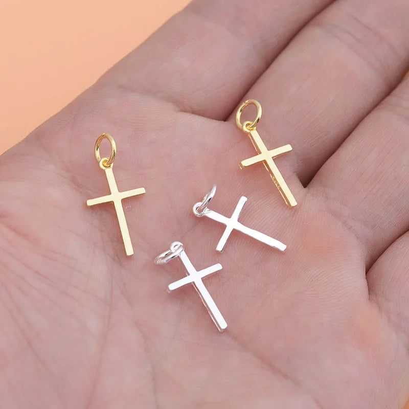 Cross Charm Pendant DIY Accessories Fine Jewelry HY039