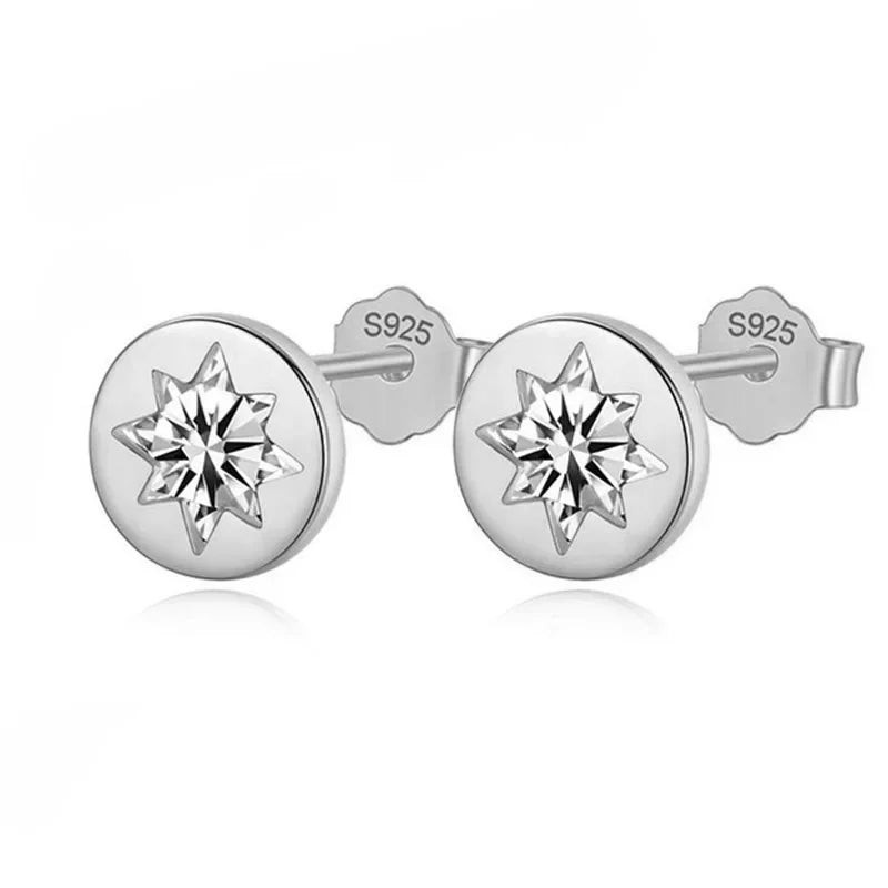 Fashion Sweet Geometric Round Stud Earrings DA1703