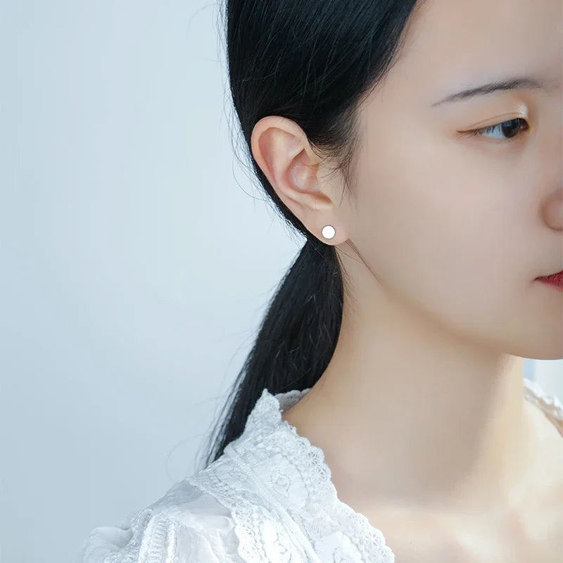 Fashion Sweet Geometric Round Stud Earrings DA1703