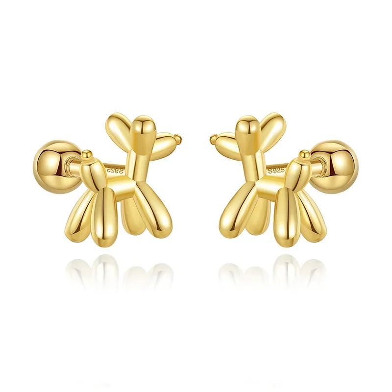 Sweet Animal Dog Screw Stud Earrings DA2726