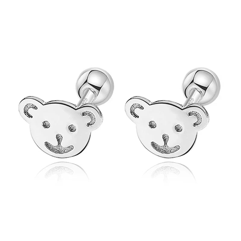 Sweet Butterfly Bear Screw Stud Earrings DG0013