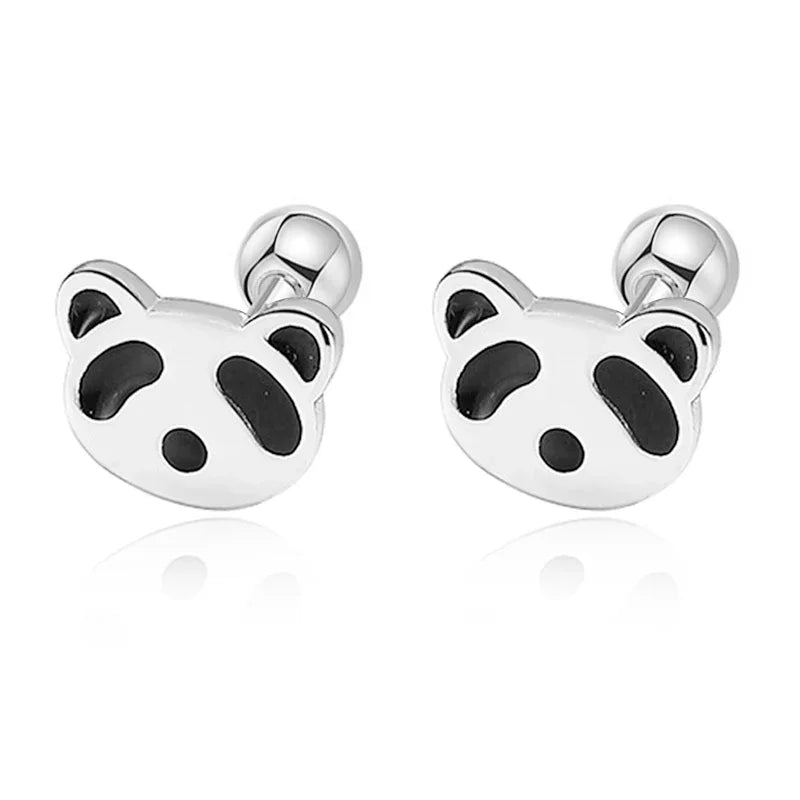 Sweet Butterfly Bear Screw Stud Earrings DG0013