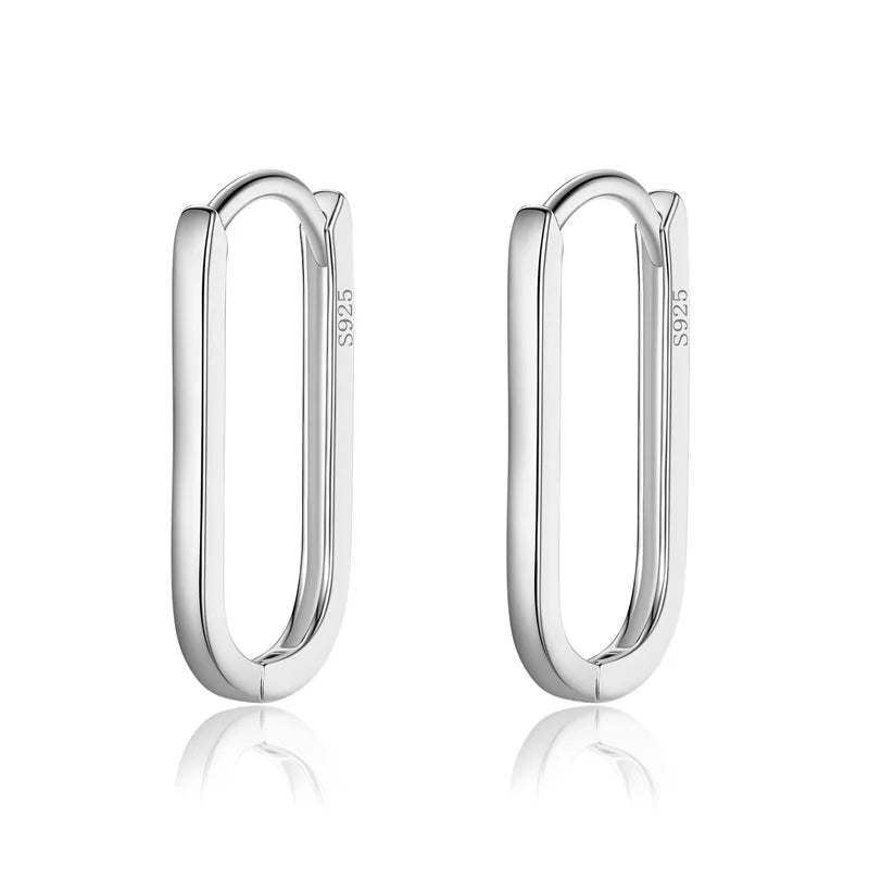 Fashion Sweet INS Ellipse Charm Hoop Earring DA2527