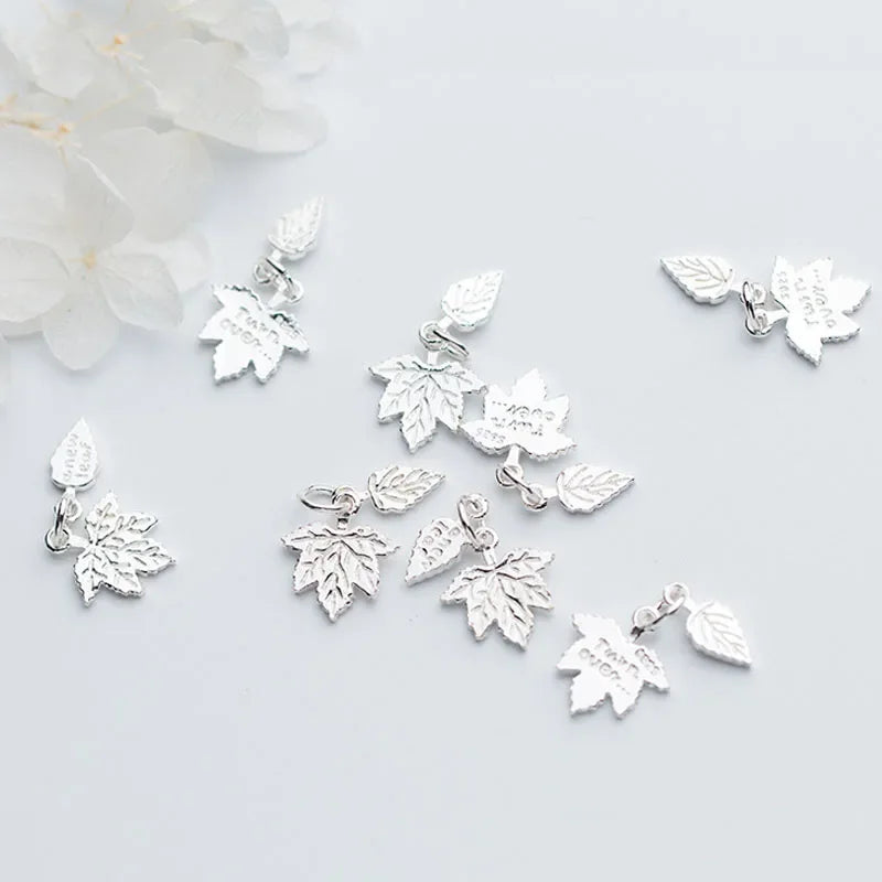 Double Maple Leaf Charm Pendant DZ136