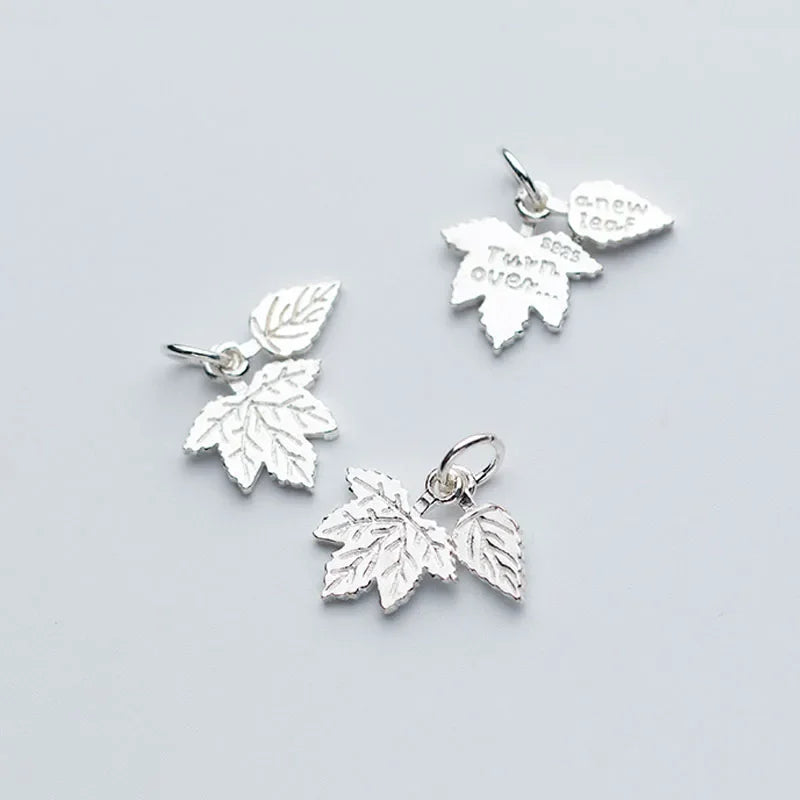 Double Maple Leaf Charm Pendant DZ136