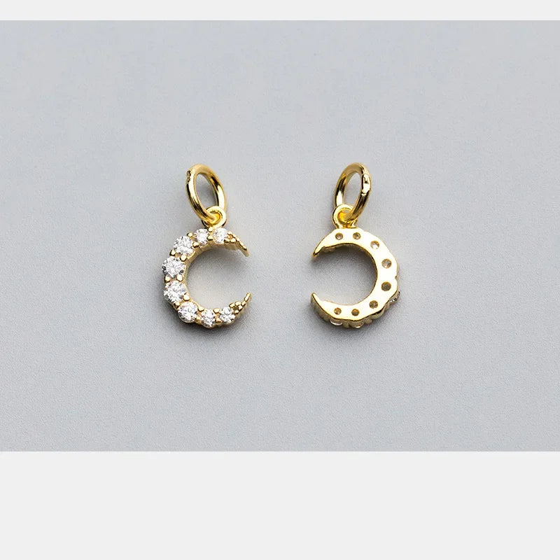 Moon Charm Pendant Handmade DIY Accessories HY113