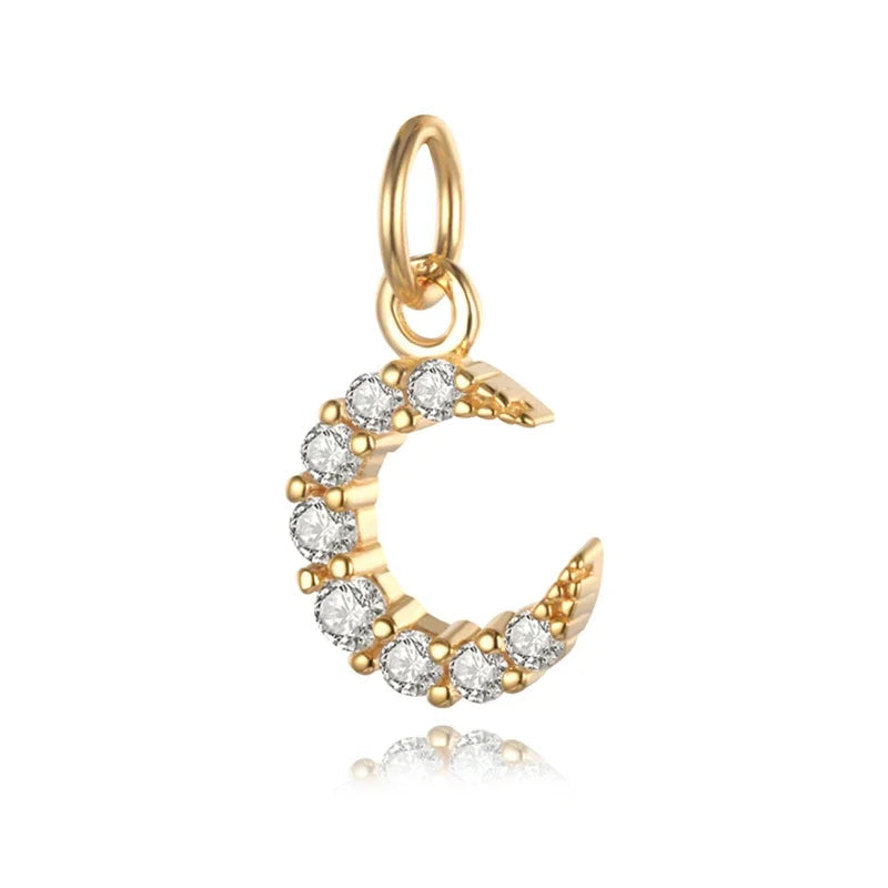 Moon Charm Pendant Handmade DIY Accessories HY113