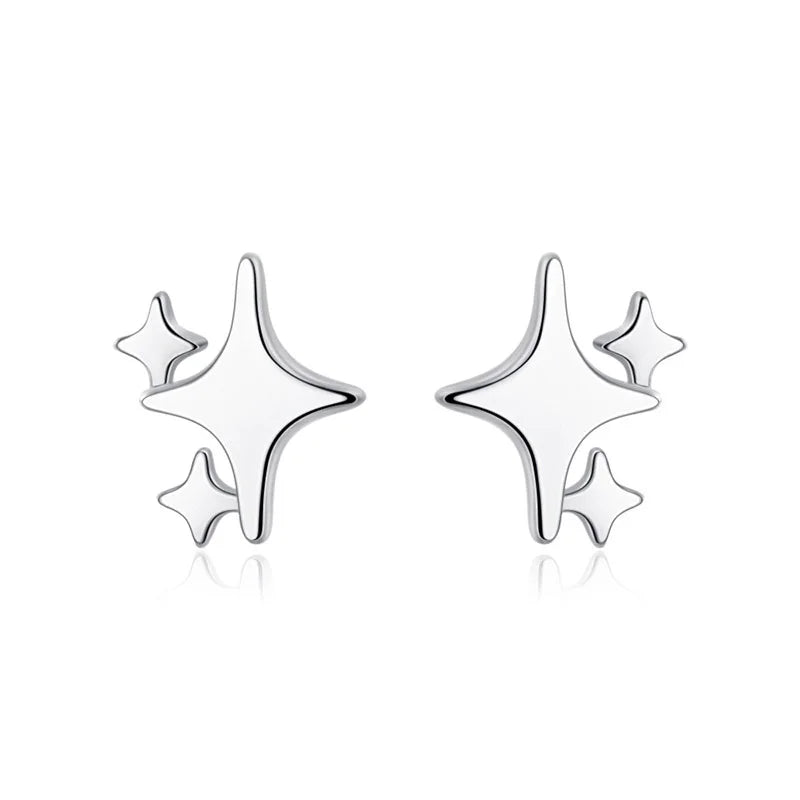 Sweet Star CZ Stone Charm Stud Earrings DA2487