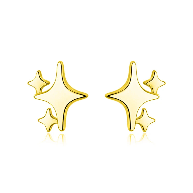 Sweet Star CZ Stone Charm Stud Earrings DA2487