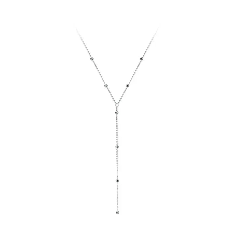 Fashion Sweet Tassel Beads Chain Necklace DA2482