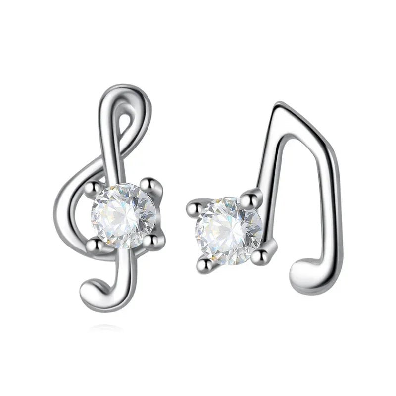 Asymmetric X O Dazzling Stud Earrings For Women Wedding Jewelry DA2116