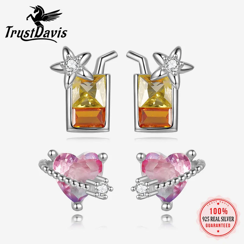 Heart Star Zircon Earrings DS4061