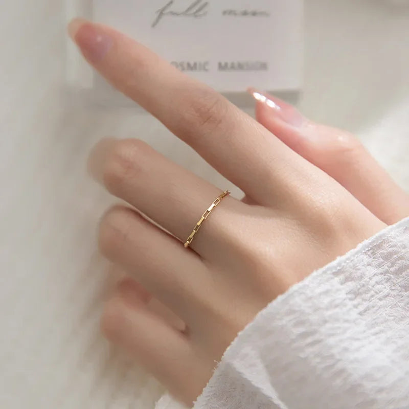 Gold Chain Size 7 Rings DS1166