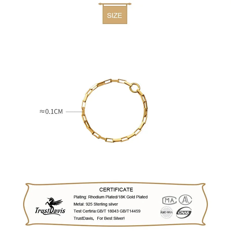 Gold Chain Size 7 Rings DS1166