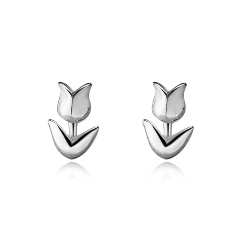 Minimalist Tulip Screw Stud Earrings DS4650