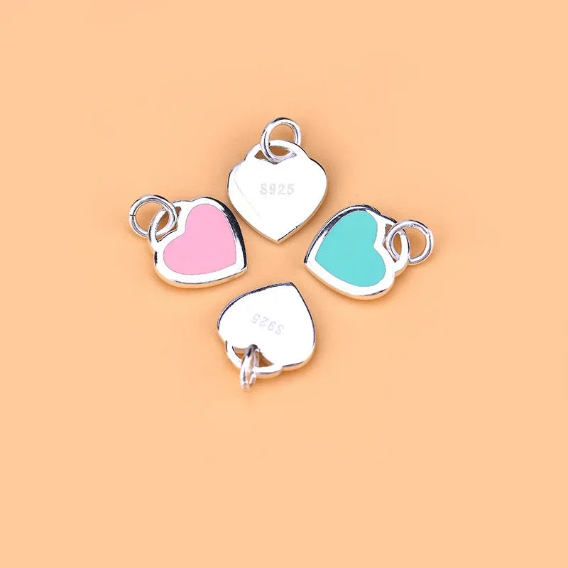 Heart Charm Pendant DIY Necklace Bracelet Accessories HY634