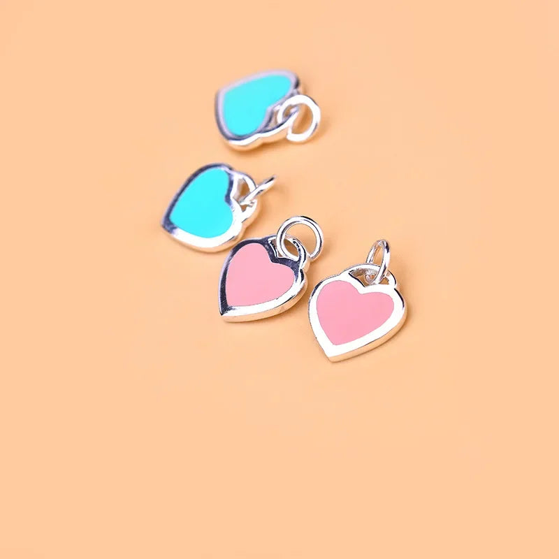 Heart Charm Pendant DIY Necklace Bracelet Accessories HY634