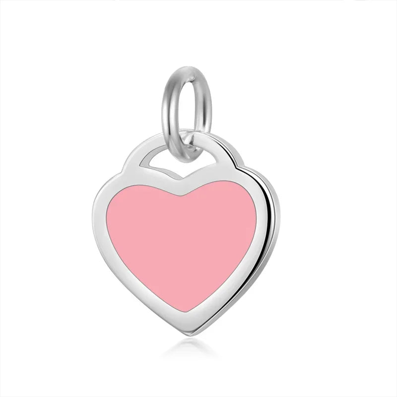 Heart Charm Pendant DIY Necklace Bracelet Accessories HY634