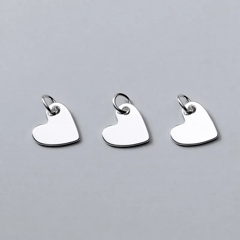 Heart Charm Pendant Handmade DIY Accessories DZ286