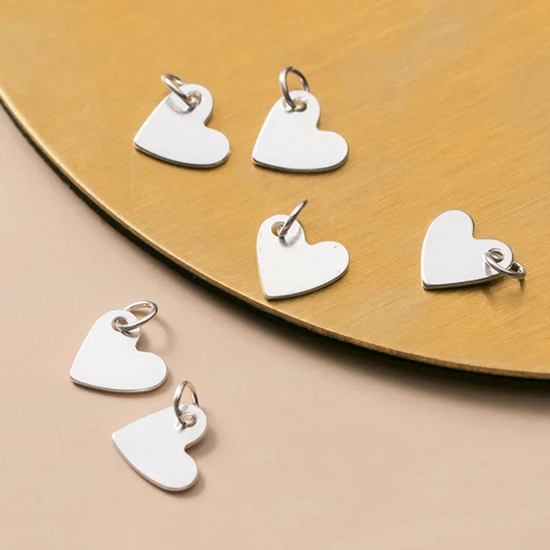 Heart Charm Pendant Handmade DIY Accessories DZ286