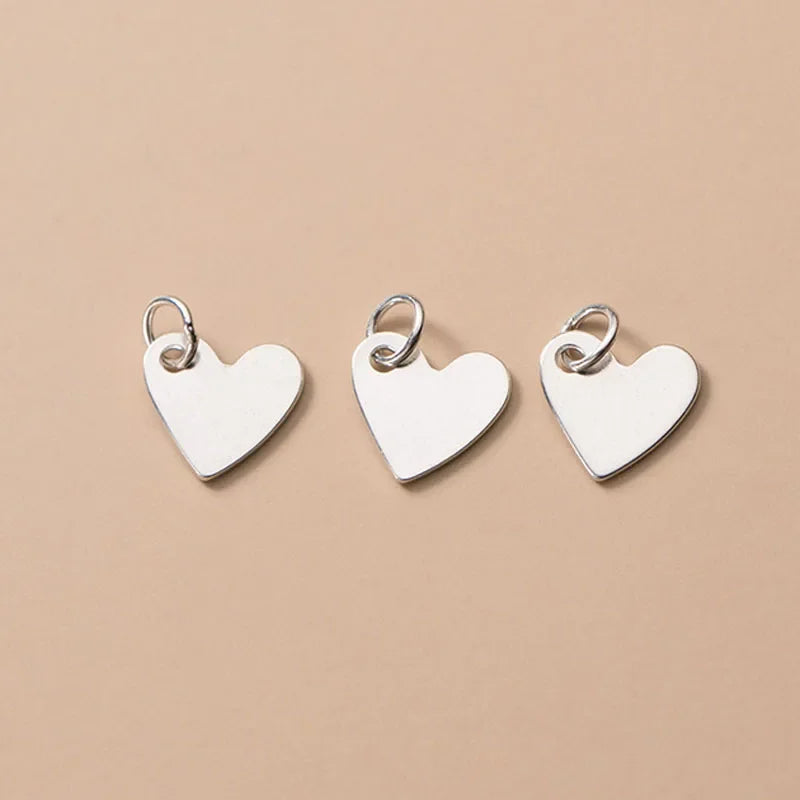 Heart Charm Pendant Handmade DIY Accessories DZ286