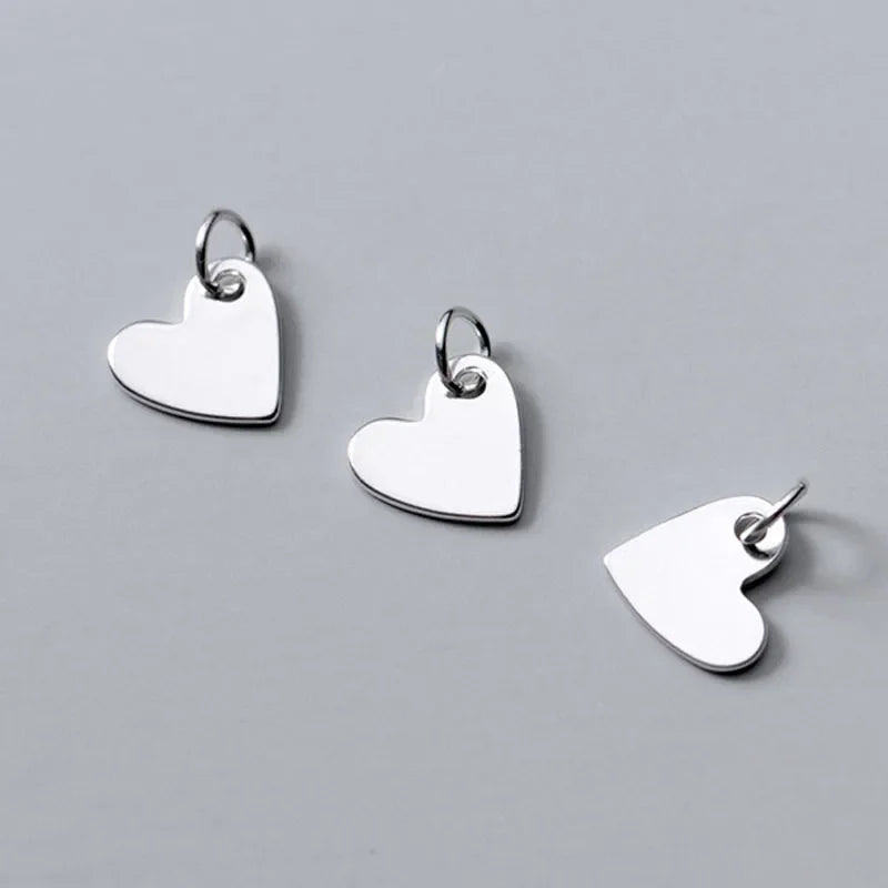 Heart Charm Pendant Handmade DIY Accessories DZ286