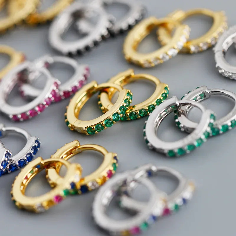 Colour Zircon Hoop Earring DA2716