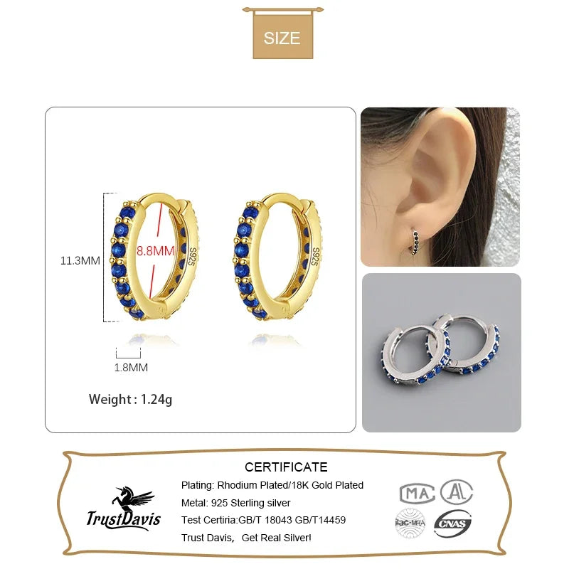 Colour Zircon Hoop Earring DA2716