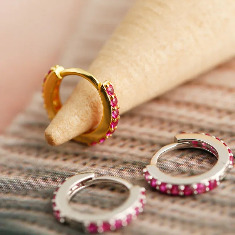 Colour Zircon Hoop Earring DA2716