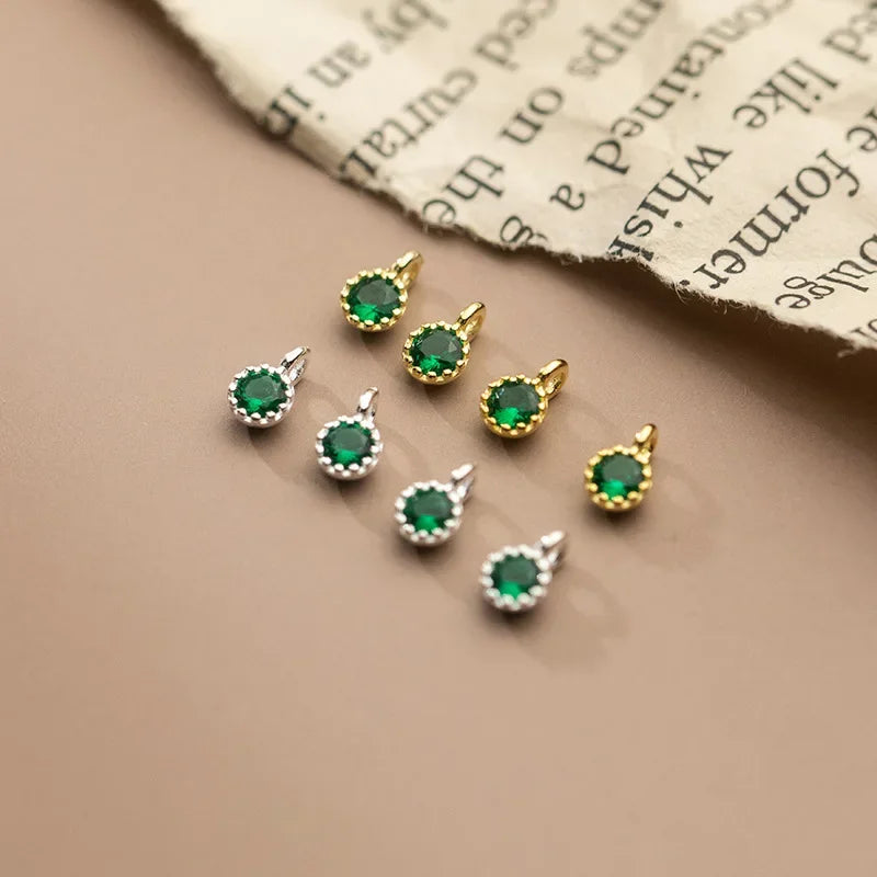 Round Color Charms Pendant DIY Accessories HY294
