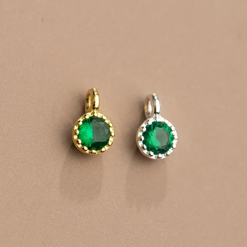 Round Color Charms Pendant DIY Accessories HY294