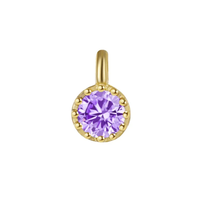 Round Color Charms Pendant DIY Accessories HY294