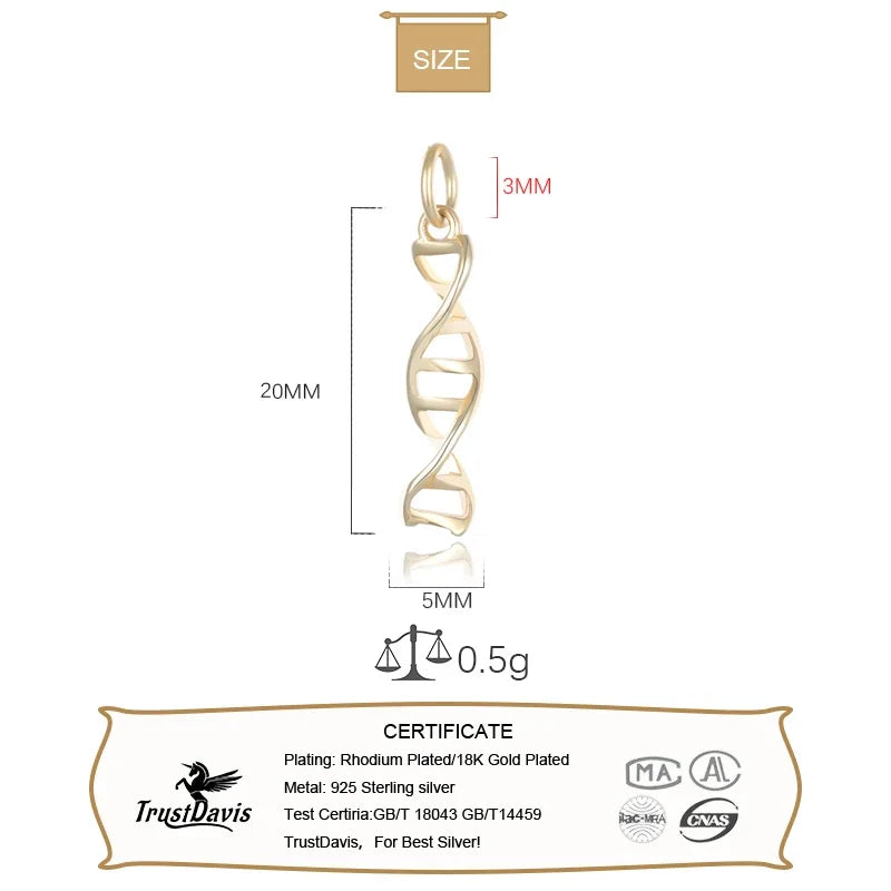 Pendant Handmade DIY DNA Creative Accessories HY665