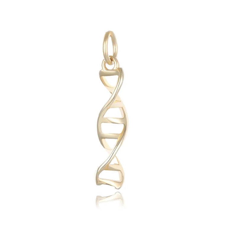 TrustDavis Real 925 Sterling Silver Women Pendant Handmade DIY Necklace Bracelet DNA Creative Accessories Fine 925 Jewelry HY665