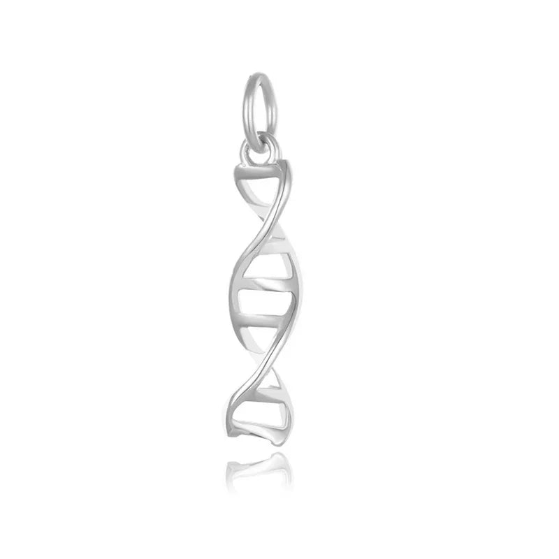 TrustDavis Real 925 Sterling Silver Women Pendant Handmade DIY Necklace Bracelet DNA Creative Accessories Fine 925 Jewelry HY665
