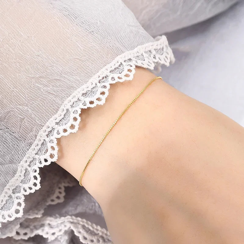 Box Cross Chain Bracelet DS4108