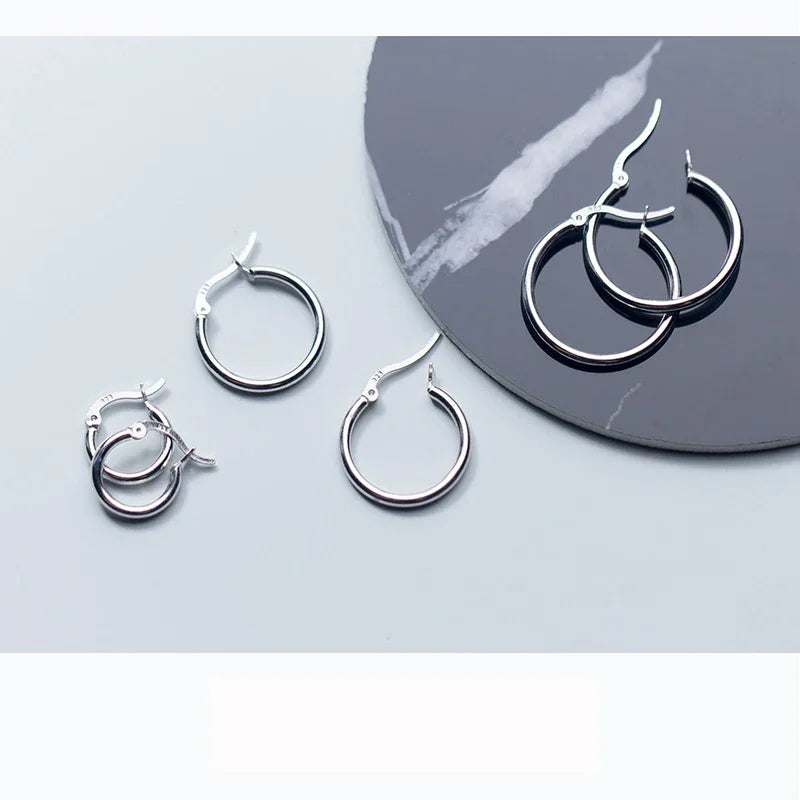 Unique Shaped Piercing Huggie Hoop Earring DS1064