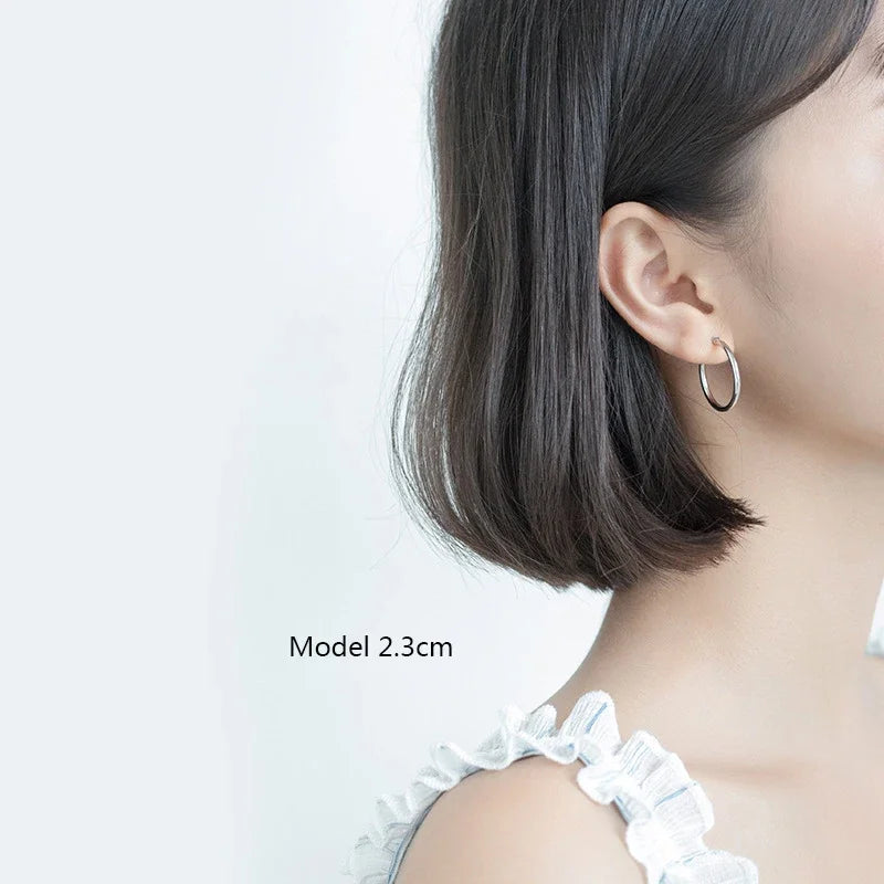 Unique Shaped Piercing Huggie Hoop Earring DS1064