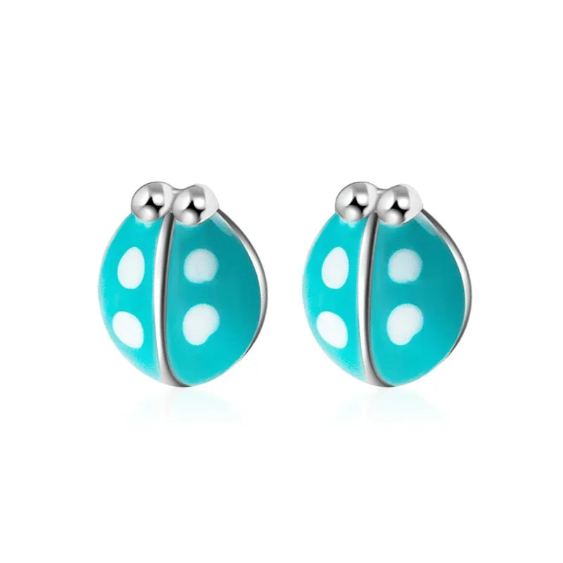 Cute Tiny Asymmetric Candy Letter Stud Earrings DS584