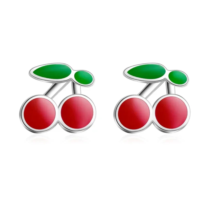 Cute Tiny Asymmetric Candy Letter Stud Earrings DS584