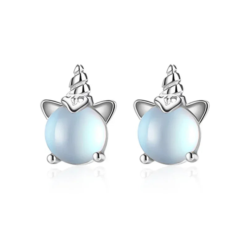 Cute Tiny Asymmetric Candy Letter Stud Earrings DS584