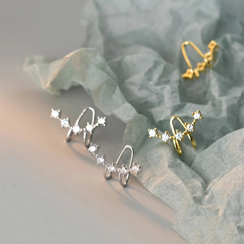 Fashion Sweet Dazzling CZ Ear Cuff Clip on Earring DA2427