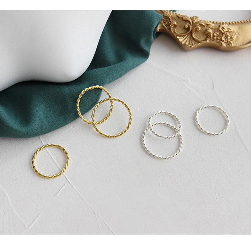 Minimalist Fashion INS Twist Finger Ring DA145