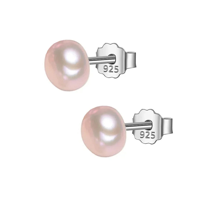 Sweet Irregular Baroque Pearl Stud Earrings DA1224
