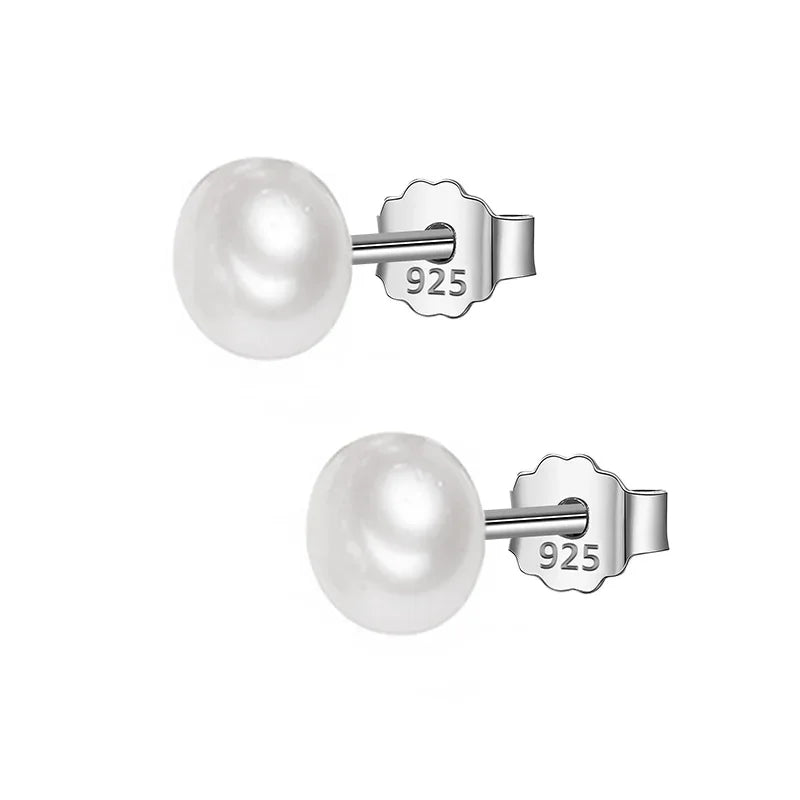 Sweet Irregular Baroque Pearl Stud Earrings DA1224