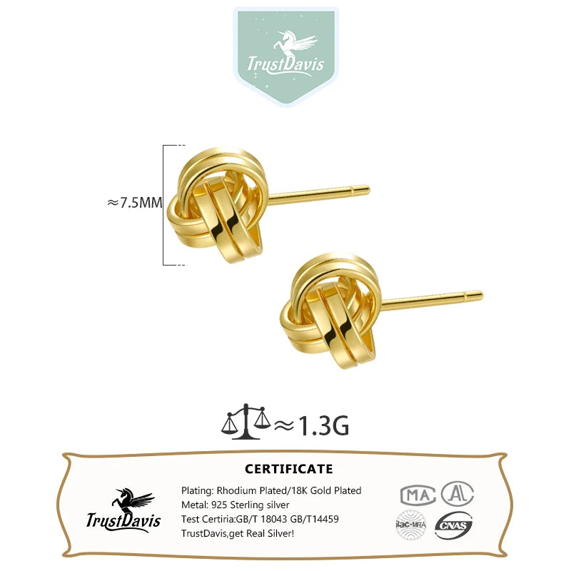 Shiny Geometric Stud Earrings Gift Jewelry DS4417