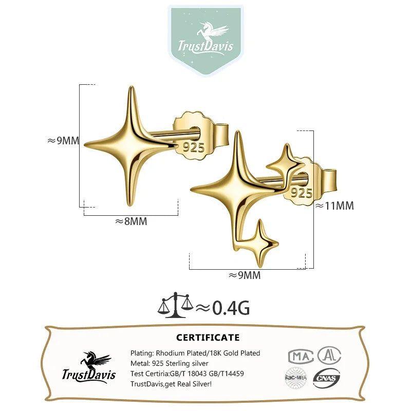 Bright Stars Stud Earrings DS4420