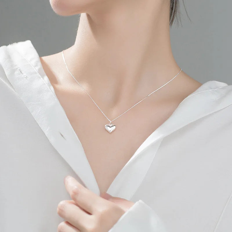 Fashion Romantic Heart Pendant Clavicle Necklace