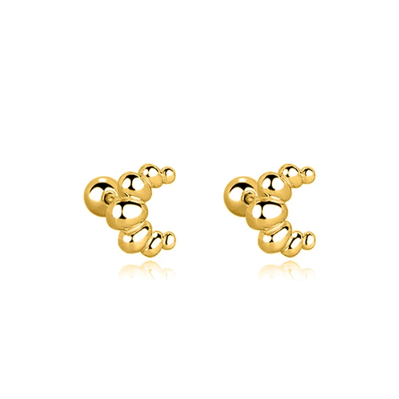Minimalist Mini Croissant Stud Earrings DA3224